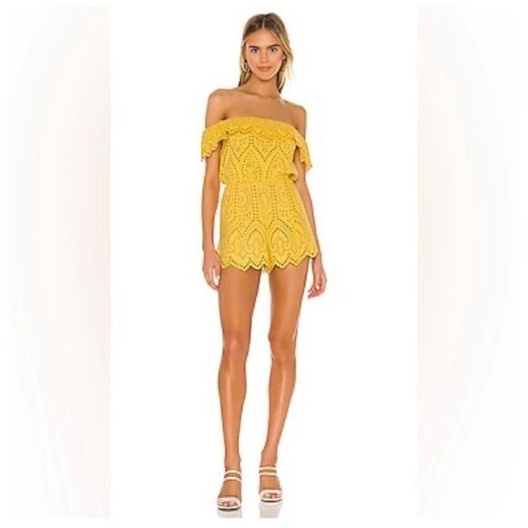 Tularosa Pants - Tularosa Jordina Romper in Cardinal Yellow Size Small‎ NWT (READ) 4-4